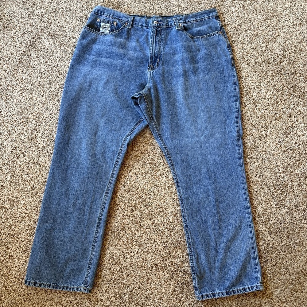 Cinch Mens Jeans Size 44x32 (Fits 43x31) Blue Denim Straight Leg Western Cowboy
